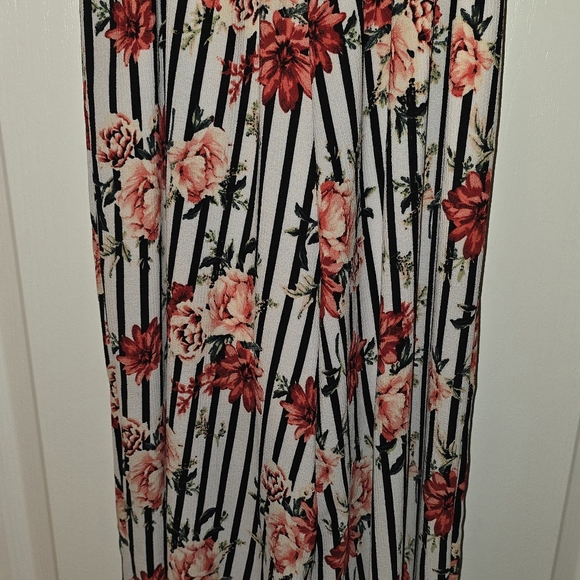 Scobe Jumpsuit Split Leg Floral L - Picture 6 of 8
